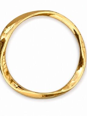 House of Harlow 1960 Thick Gold Twisted Bangle Bracelet